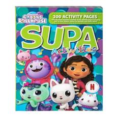 Gabby's Dollhouse Supa Activity Book, 200 Page